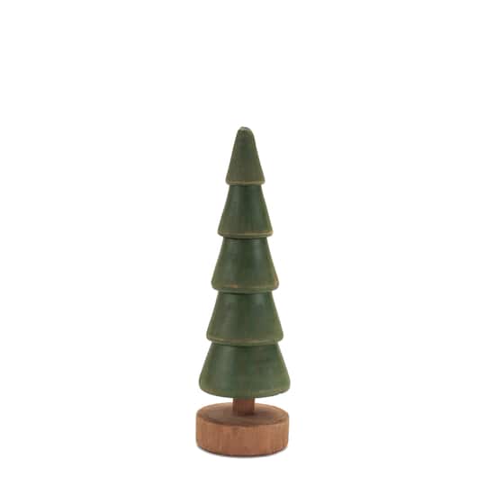 Melrose Rustic Wooden Evergreen Tree Set